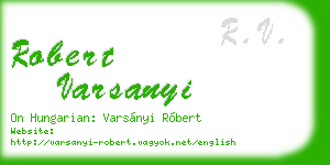 robert varsanyi business card